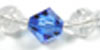 blue crystal and cracked quartz