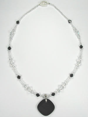 crystal and jet necklace crystal and jet necklace