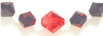 red crystal necklace close up