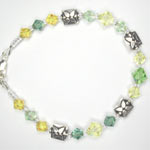 green and yellow crystal bracelet green and yellow crystal bracelet
