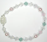Swarovski opals and pearls bracelet