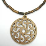 wood pendant necklace wood pendant necklace