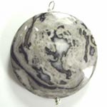 gray crazy lace pendant