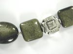 silver and shadow stones close up