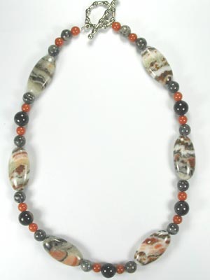 painted desert jasper necklace