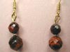 red tiger eye earrings
