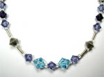 Swarovski purple and blue necklace
