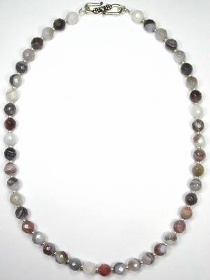 faceted botswana agate necklace faceted botswana agate necklace