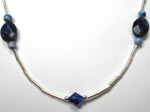 sodalite and silver necklace