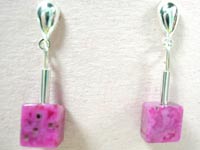 rose crazy lace earrings