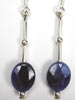 faceted sodalite earrings
