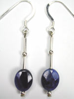 faceted sodalite earrings faceted sodalite earrings