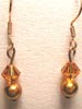 Swarovski brown earrings