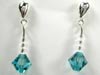 Swarovski indicolite earrings