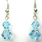 Swarovski aquamarine color earrings