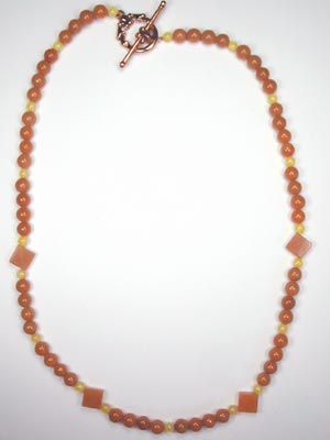 red aventurine necklace