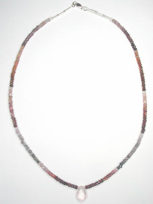 multi color spinel necklace