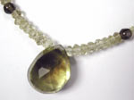 smoky quartz teardrop