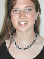 gray crazy lace agate necklace