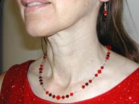 red Swarovski necklace
