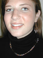 Swarovski crystal and gold necklace