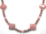 handmade rhodonite necklace