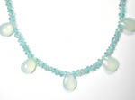 light blue chalcedony necklace