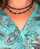 Faceted Black Onyx Jewelry Set Faceted Black Onyx Jewelry Set